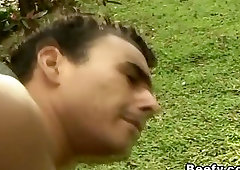 Beefy Sergeant Hard Fuck with Hunk Gardener