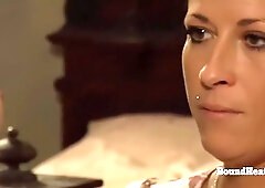 Voyeur Mistress Masturbates And Moans While Peeking On Lesbian Slave