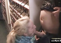 Floozy lets herself be screwed in the porn cinema