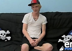 Sexy new model Dustin Dibella shows his big tool on cam