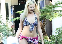 Young hot rich and horny blonde girl