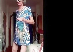 crossdressing with sunglasses or mask