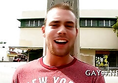 Hot white & black gay sex