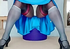 BlueGirl70 Wide Legs Panties Exposure