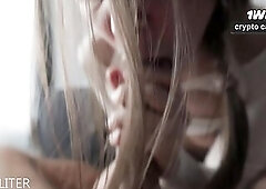 A movie scene about screwing holes