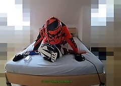 Huge cumshot, fuck blond boy, gay motocross