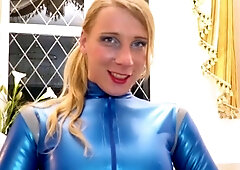 Cute blonde teen Lindsey solo toying pussy and ass