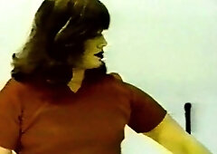 Hot brunette amateur MILF rides hubbys cock