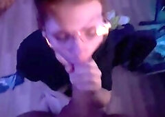 cummed on a cute cutie's nose