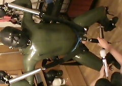 Green And Green - Swinged Rubberslave Gets A Massage