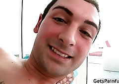 Poor dude gets his ass fucked with huge cock