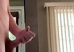 cute aussie gay from Sydney jerking off his huge cock