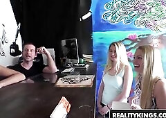 RealityKings - Cash Talks - Adrian Maya Scarlett Sage Tony Rubino - Tattoo Shop