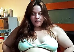 This cutie is becoming so bulky... ~ Nicole Gaining Weight, Large Abdomen!