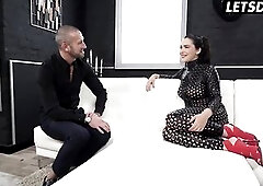 Valentina Nappi is holding her legs lifted high during the time that getting stuffed with a goth hard rod