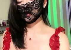 Nice Asian inside Sexy Lingerie Masturbating
